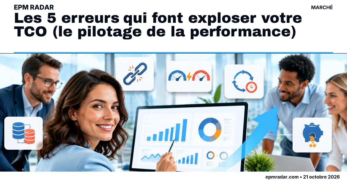 Les 5 erreurs qui font exploser votre TCO (le pilotage de la performance)